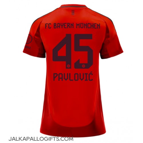 Bayern Munich Aleksandar Pavlovic #45 Kotipaita Naiset 2024-25 Lyhythihainen